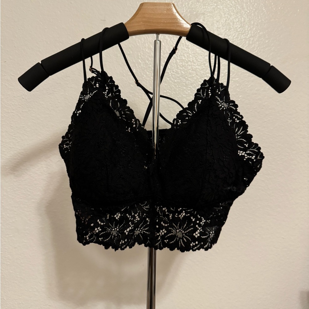 Black Victoria Secret Pink Lace Bralette